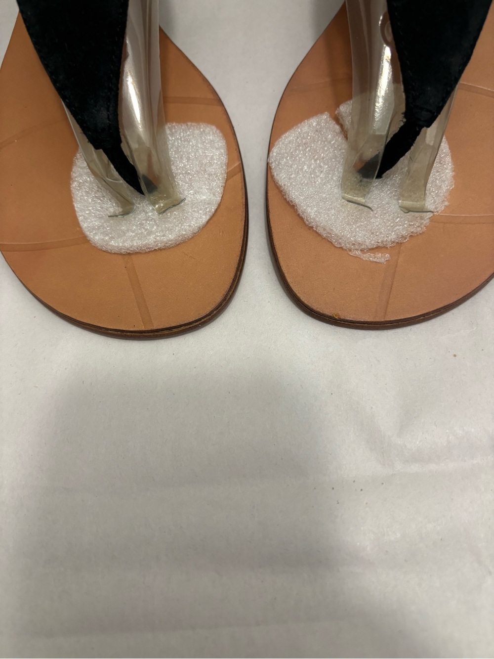 Boutique 9 Women's Black Suede Metallic Wrap Sandals - Picture 8 of 13